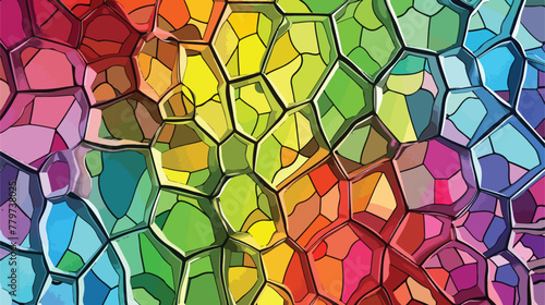 Stained glass colorful voronoi vector eps abstract flat