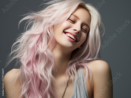 Smiling Woman With Blonde Hair