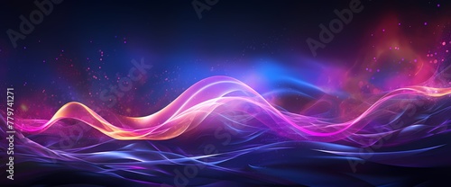 Glowing tendrils of neon energy weaving through the cosmic fabric, creating a spectacle of radiant beauty.
