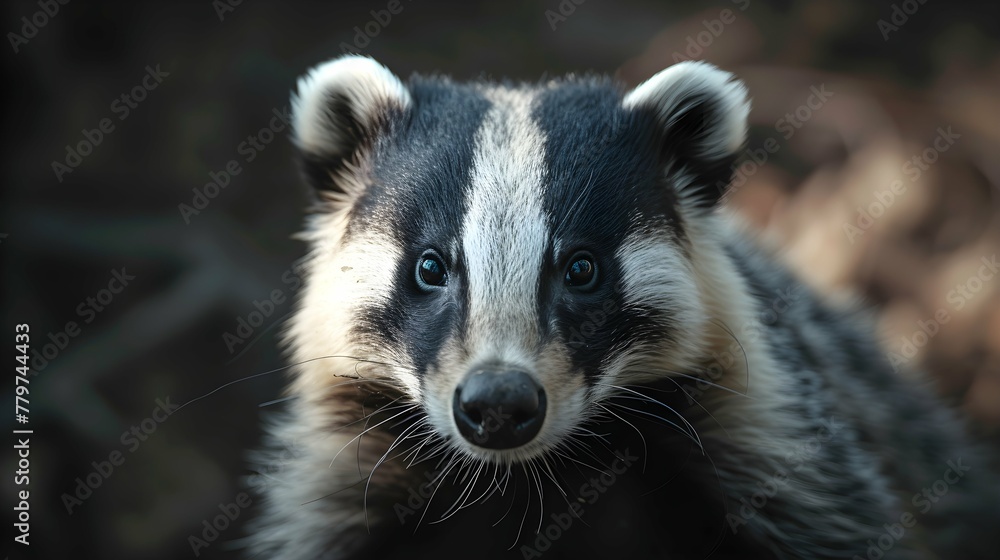 a cinematic and Dramatic portrait image for Badger a cinematic and Dramatic portrait image for Badger