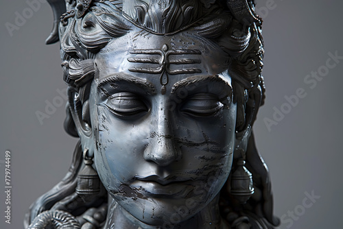 Majestic depiction of Lord Shiva  radiating divine energy and spiritual presence  embodying Hindu mythology and culture