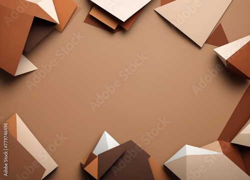 Abstract Brown Geometric Background