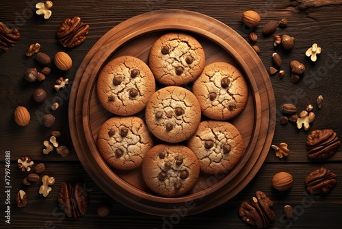 Delicious Cookies With Hazelnuts