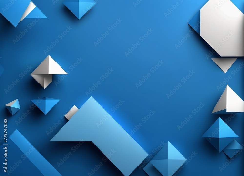 Abstract Blue Geometric Background Abstract Blue Geometric Background