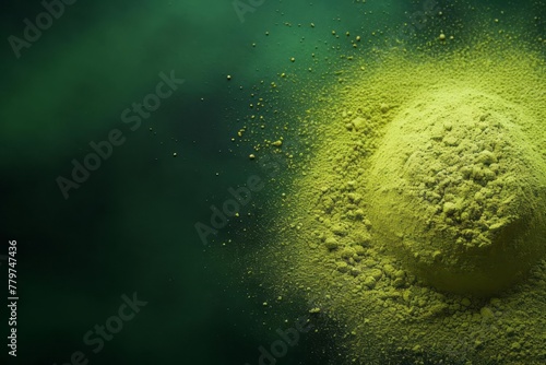 Greenish matte dust with gradient