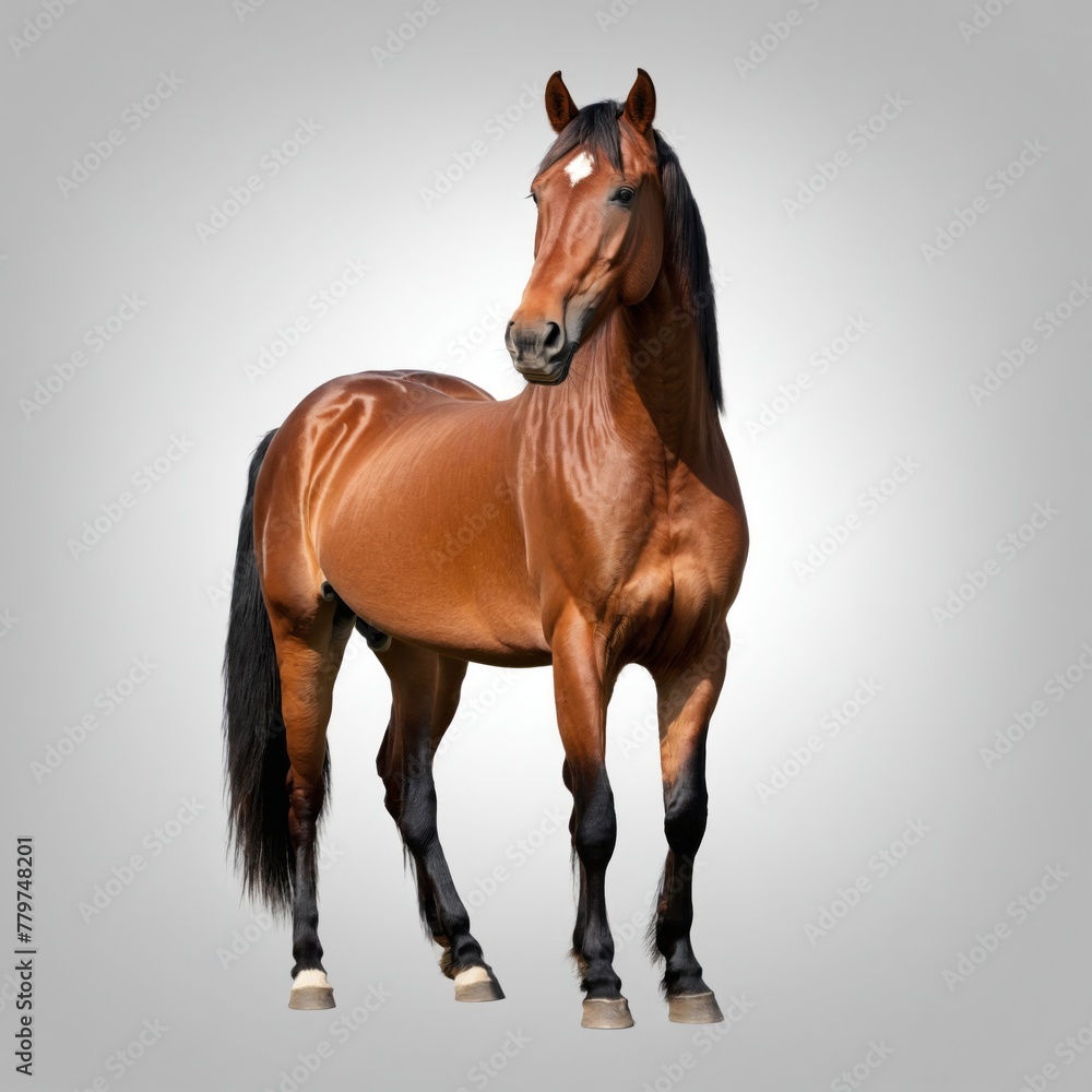 Obraz premium Horse isolated on a white background