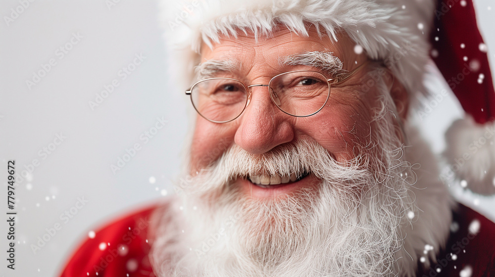 Isolated smiling santa claus Isolated smiling santa claus