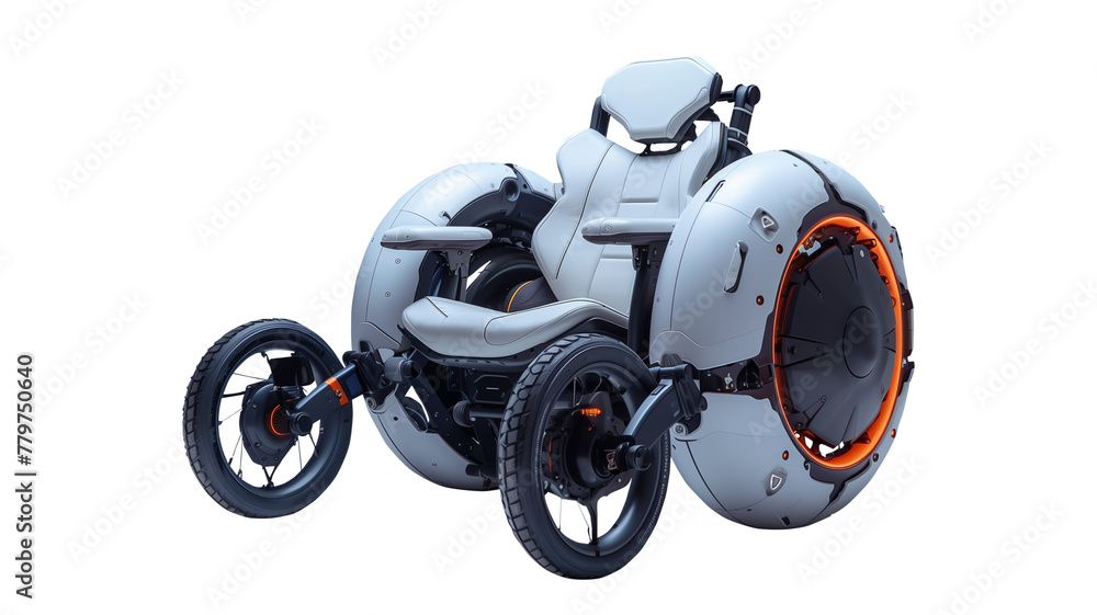 Electric passenger car or electric scooter, technology for the future, mobility for the disabled or elderly on a transparent floor,PNG Electric passenger car or electric scooter, technology for the future, mobility for the disabled or elderly on a transparent floor,PNG