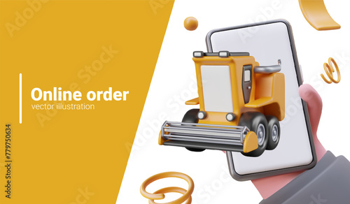 Concept of online ordering of agricultural machinery