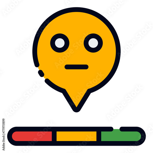 Satisfaction Scale filled line icon