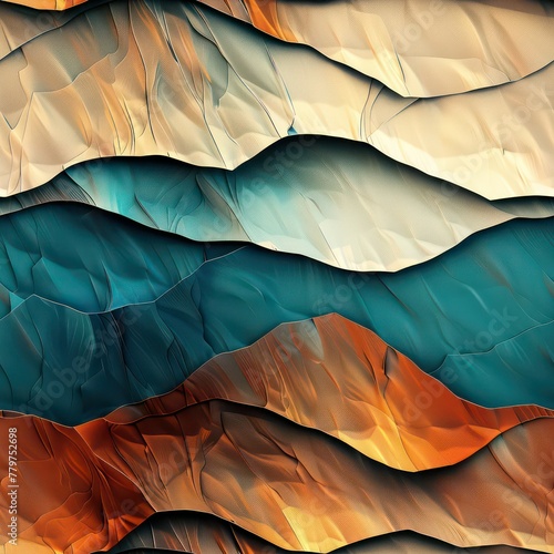 Wallpaper Mural Seamless abstract wavy natural texture with gold pattern background Torontodigital.ca