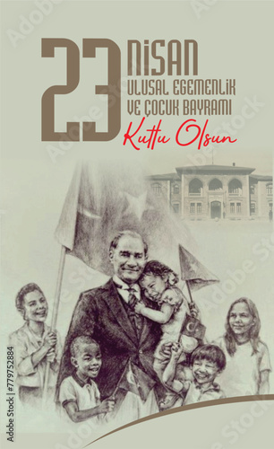 23 Nisan Ulusal Egemenlik ve Cocuk Bayrami.