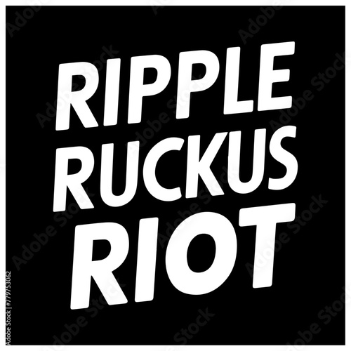 crypto typography design ripple ruckus riot 