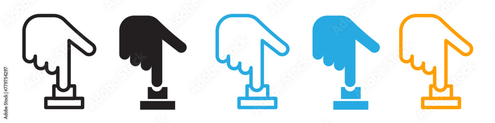 Hand-Operated Push Button Alert Icon for Quick Response Actions Hand-Operated Push Button Alert Icon for Quick Response Actions