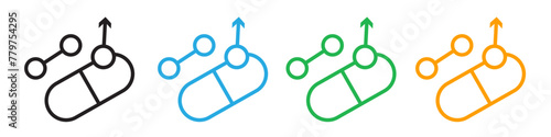 High Dosage Pharmaceutical Icon for Awareness of Medication Strength