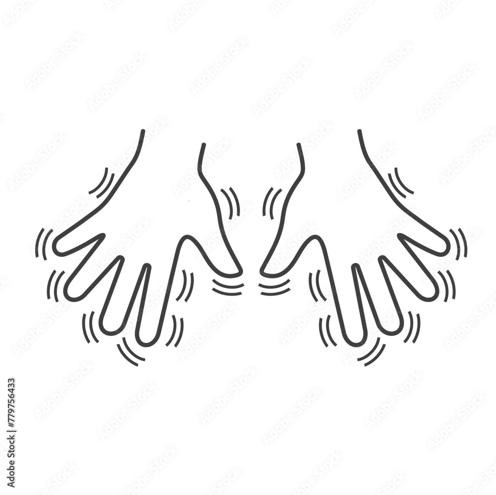 Fototapeta premium illustration of parkinson, nervous system disorders that affect movement body.