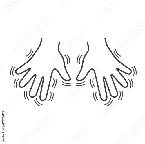 illustration of parkinson, nervous system disorders that affect movement body.
