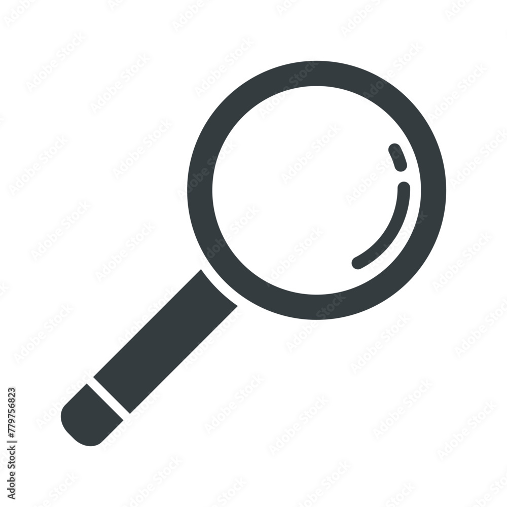 Magnifying glass icon vector on trendy design Magnifying glass icon vector on trendy design
