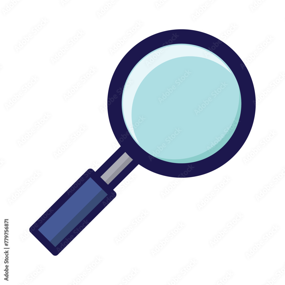 Magnifying glass icon vector on trendy design Magnifying glass icon vector on trendy design