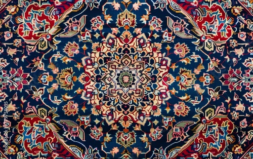 A breathtaking Persian rug showcasing an exquisitely detailed central medallion design surrounded by an elaborate, tapestry-like arrangement of vibrant floral motifs and intricate geometric patterns.