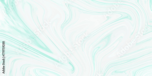 Abstract beautiful swirl liquid green background, Bright and shiny swirl liquid background. multicolored pattern for designer white paint mixing into green Liquid mixing marble wallpaper.