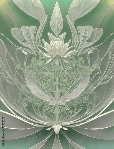 abstract background with flowers