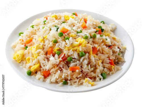 HD Chinese Fried Rice with Egg and Vegetables