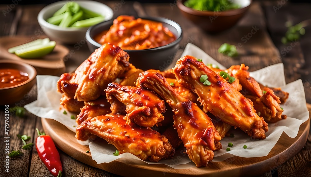 Hot and Spicy Buffalo Chicken Wings
