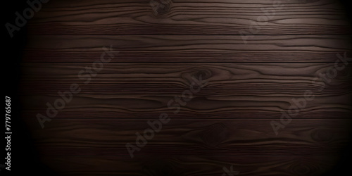 Close-up of a dark wood background with a visible wooden grain pattern