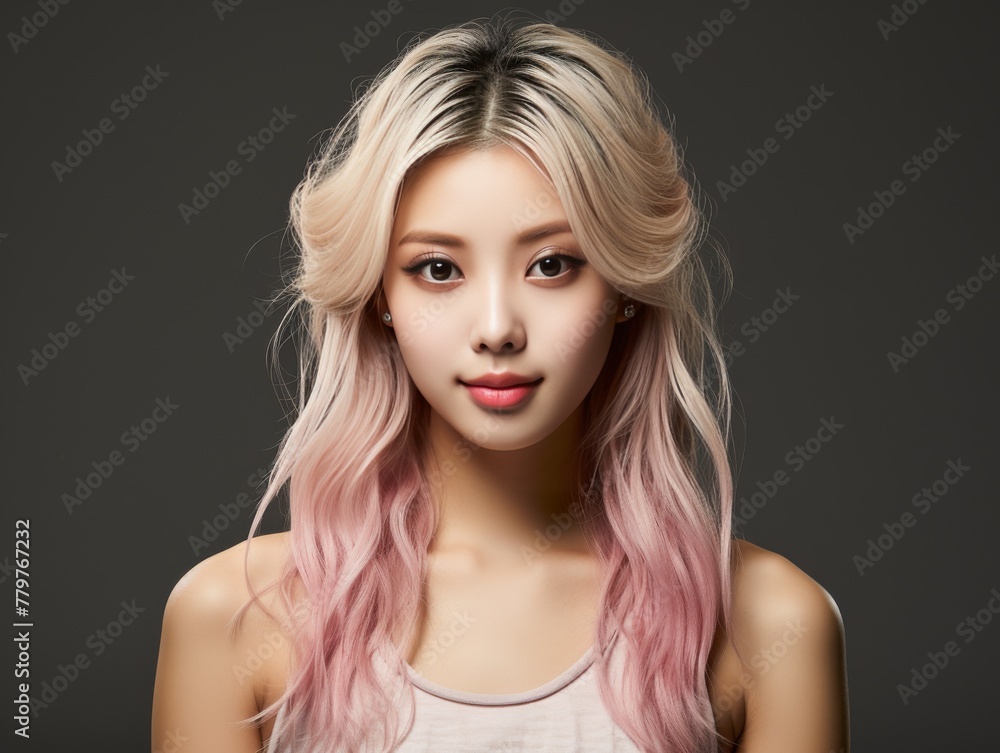 Woman With Long Hair in Shirt Woman With Long Hair in Shirt