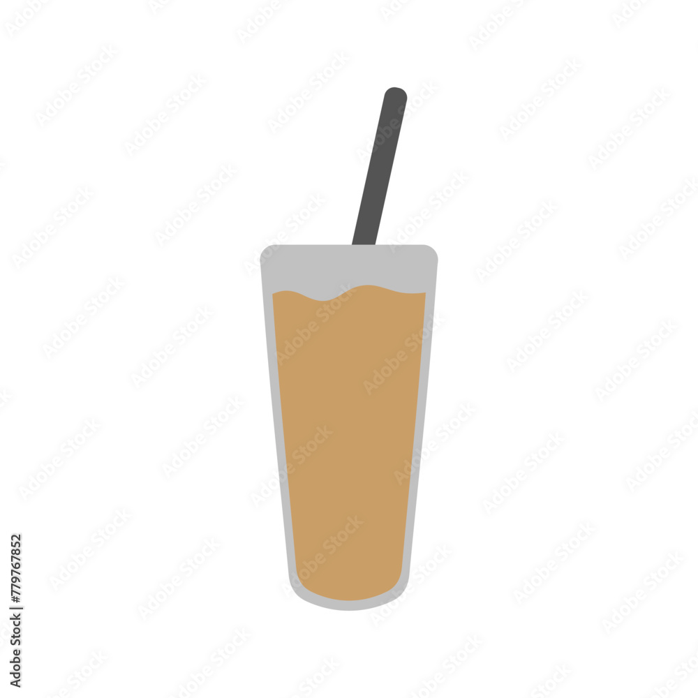 Chocolate iced illustration. Drink vector Chocolate iced illustration. Drink vector