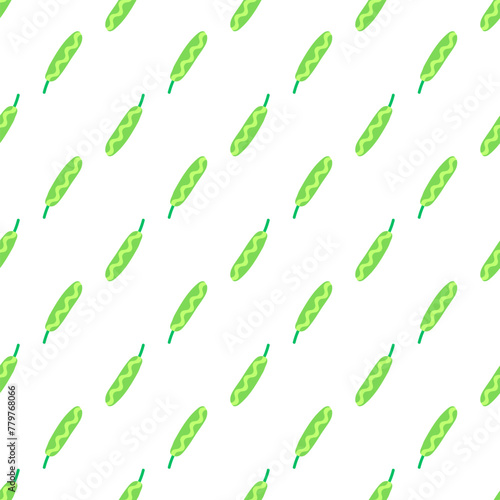 Vegetable seamless pattern. Food repeat textile