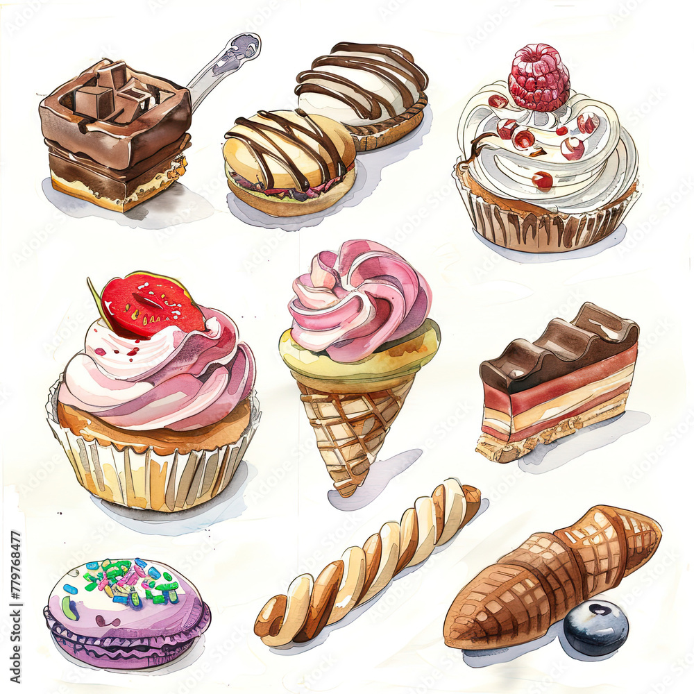 set of cakes set of cakes