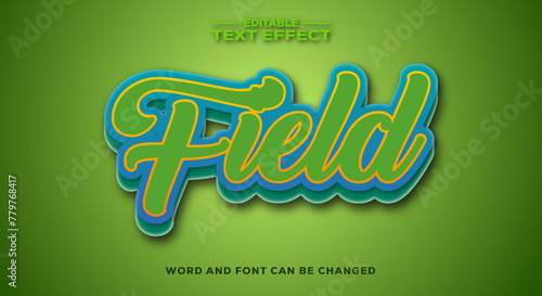 Field 3d text effect