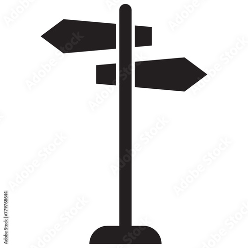 signpost icon, vector best flat icon. Signpost vector. 