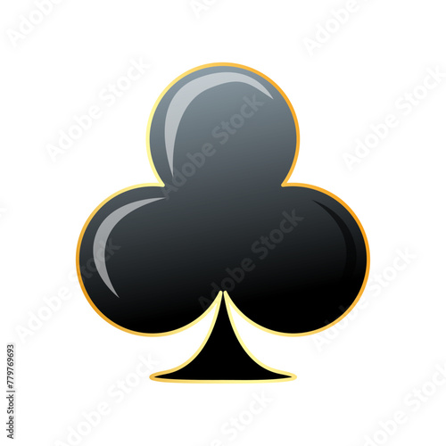 Vector illustration, icon. Set of hearts, spades, clubs and diamonds on white background. photo