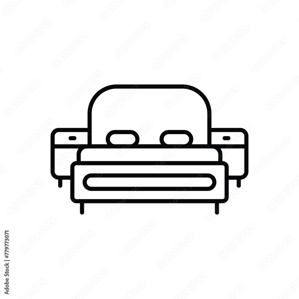 Bed vector icon