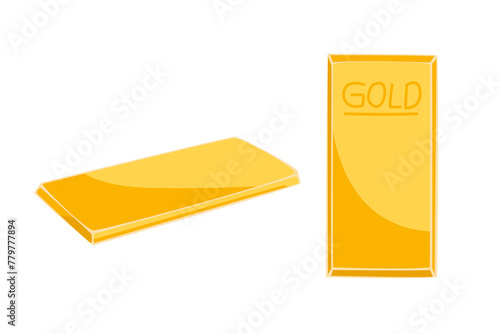 gold bar. vector illustration design