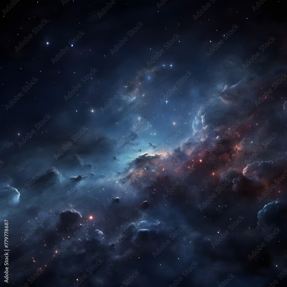 Fototapeta premium Night sky with stars and galaxy