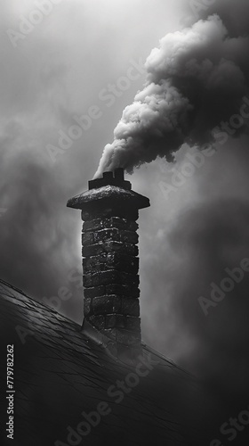 Dark smoke billowing from a chimney symbolizing the ongoing battle against pollution and environmental harm