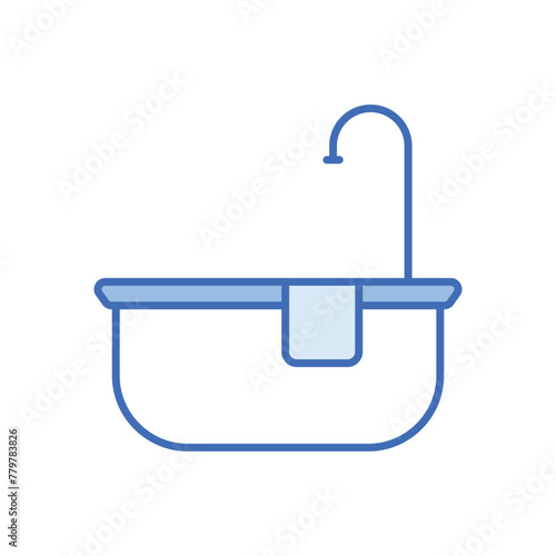 Bathtub vector icon