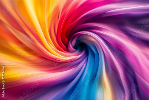 A mesmerizing swirl of vibrant colors blending together in a harmonious dance. photo