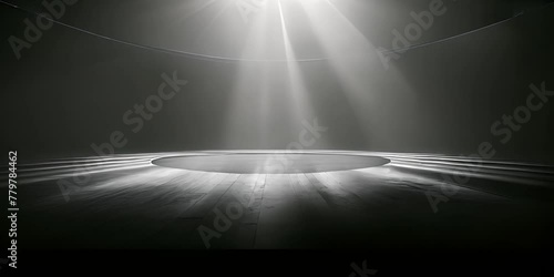 Artistic performances stage light background with spotlight illuminated the stage for contemporary dance. Empty stage with monochromatic colors and lighting design. 4K Video photo