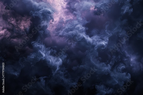 An abstract representation of a tumultuous sky filled with dark clouds and flashes of lightning.