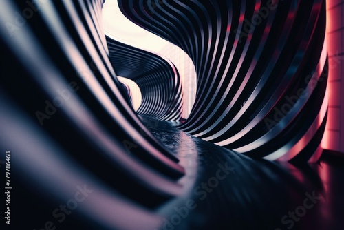 An abstract image of distorted lines creating a sense of confusion and disorientation photo
