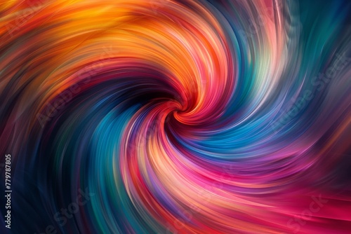 A mesmerizing swirl of vibrant colors blending together in a harmonious dance.