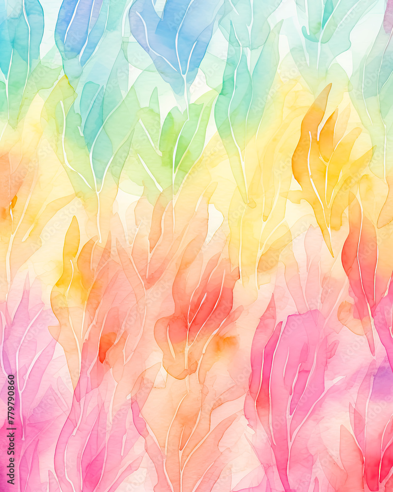 Rainbow Abstract Watercolor Background Texture Rainbow Abstract Watercolor Background Texture