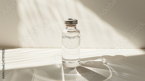 Medicine bottle of semaglutide with clear liquid Photos for marketing emails © B.Panudda