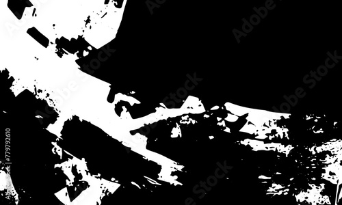 Grunge detailed black abstract texture. Vector background 
