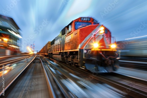 industrial-logistic train.